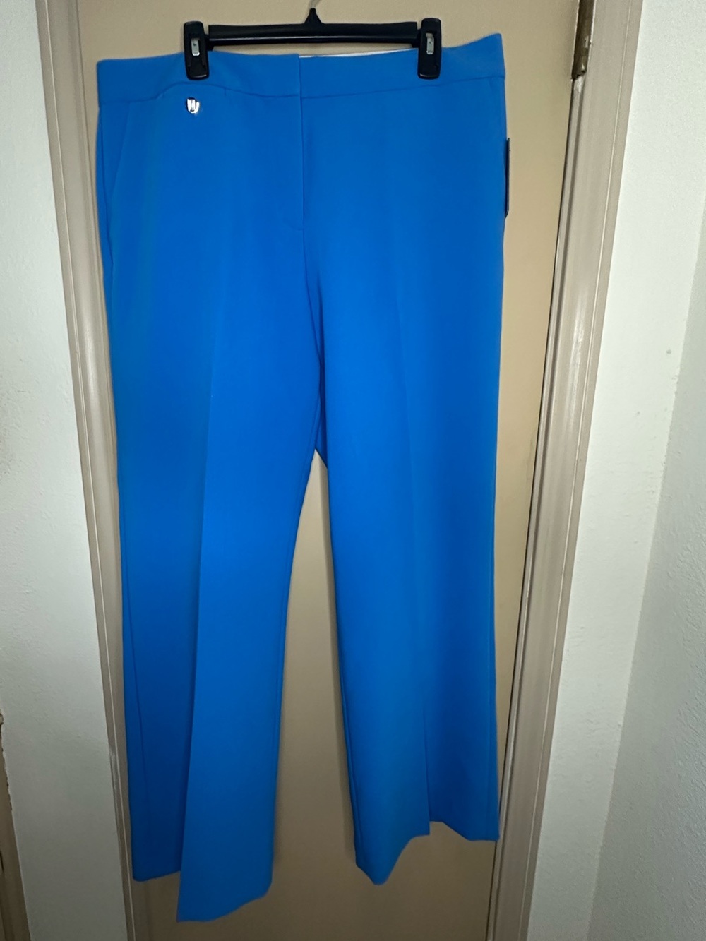 Karl Lagerfeld Women's Bright Blue Wide-Leg Pants